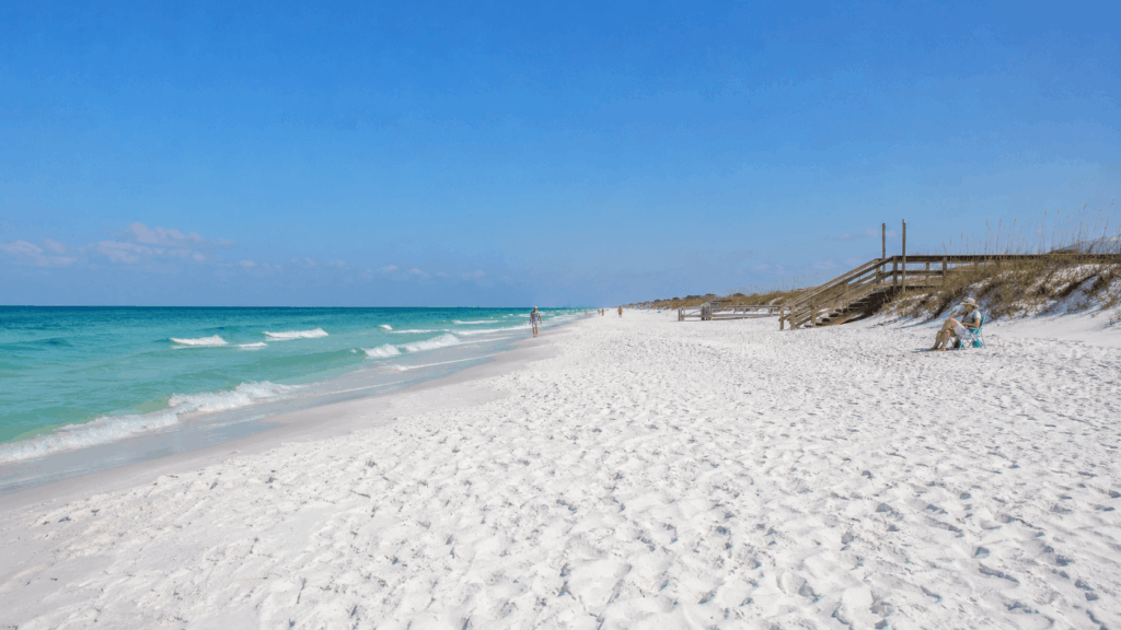 Coastal serenity with a beach walk